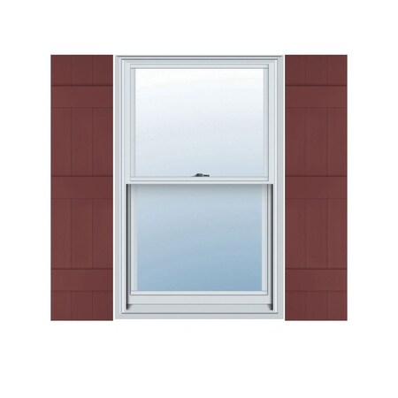 Ekena Millwork Lifetime Vinyl, 3 Board Joined (3 Batten), Board-n-Batten Shutters, w/Shutter-Loks, LJ3C10X07200WN LJ3C10X07200WN